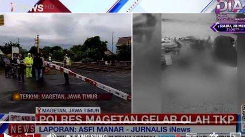 Detik-Detik Mengerikan KA Malioboro Ekspres Tabrak 7 Motor Tewaskan 4 Orang di Magetan