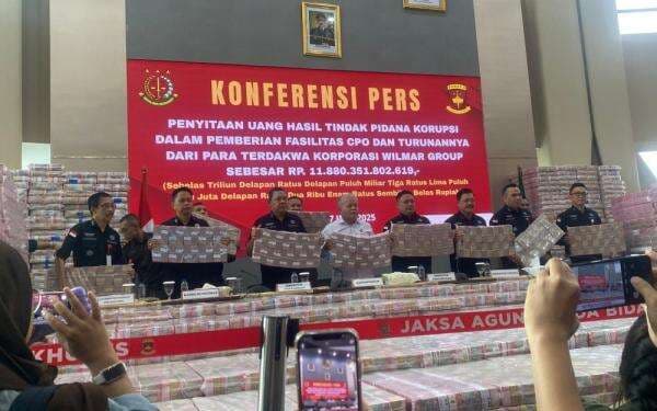 Kejagung Sita Uang Rp11 Triliun dari Terdakwa Kasus CPO Wilmar Group, Begini Penampakannya