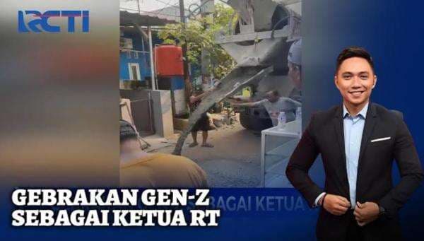 Dua Bulan Menjabat, Ketua RT Gen Z Cor Jalan Kampung