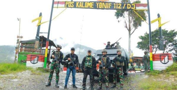 Antisipasi Aksi Teror OPM, Dansatgas Yonif 112/DJ Sambangi Pos Satgas Puncak Jaya