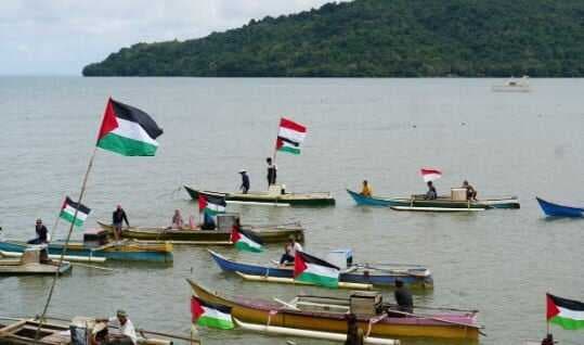 Nelayan Togeo Bone Konvoi Perahu Bela Palestina, Dilepas Tamsil Linrung