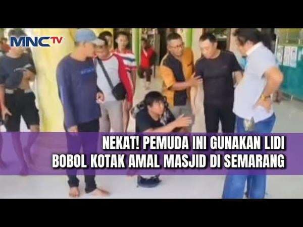 Pencuri Kotak Amal Tertangkap Tangan, Gunakan Lidi untuk Mencuri Uang