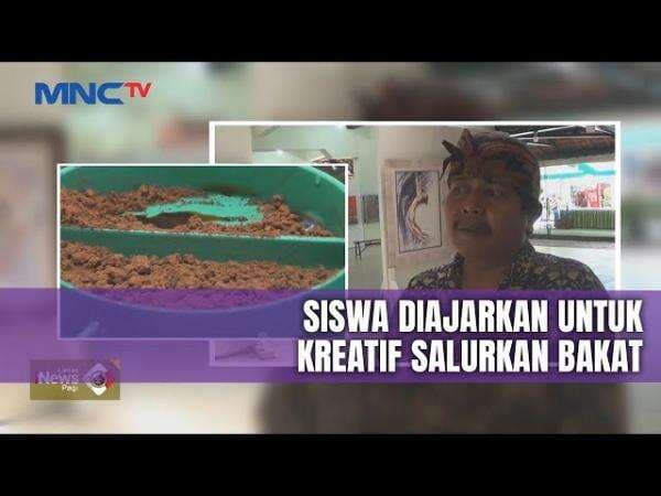 Puluhan Anak di Blitar Ciptakan Lukisan Mengagumkan Menggunakan Bubuk Kopi