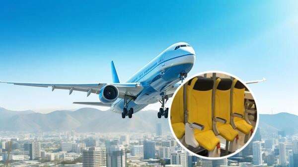 Unik! Naik Pesawat Cuma Rp20 Ribu dengan Kursi Berdiri, Begini Wujudnya