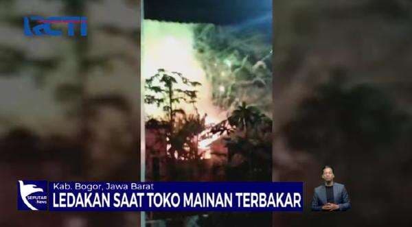 Toko Petasan di Pasar Leuwiliang Terbakar, Ledakan Bertubi-tubi Bikin Warga Panik