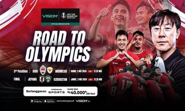 Link Live Streaming Timnas Indonesia vs Irak di Perebutan Posisi 3 Piala Asia U-23 2024 di Vision+, Klik di Sini!