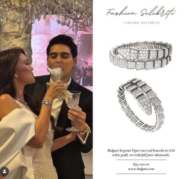 Mewah! Luna Maya Pakai Gelang Seharga Rp1,5 Miliar saat Resepsi Kedua