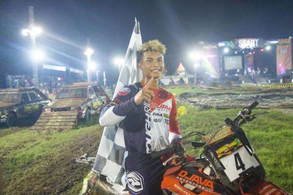 Taklukkan Hujan, M Zidane Rajai Kejuaraan Motocross Trial Game Dirt 2025 di Semarang