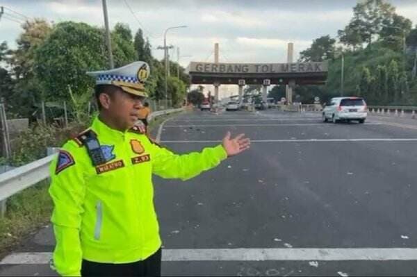 Penampakan Gerbang Tol Merak Banten setelah Kemacetan Horor Terurai