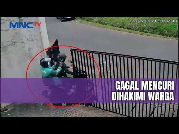 Gagal Kabur, Maling Motor Babak Belur Dihajar Warga di Tangerang