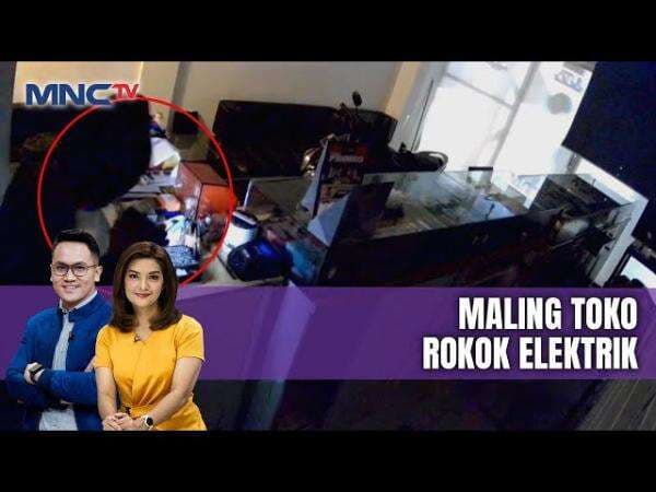 Terekam CCTV, Komplotan Pencuri Bobol Toko Rokok Elektrik di Depok