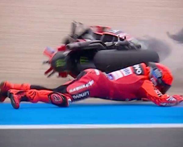 Penyebab Marc Marquez Jatuh 2 Kali di Sesi Latihan Bebas MotoGP Belanda 2025