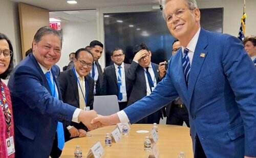 Bertemu Menkeu AS Bahas Tarif Impor Trump, Menko Airlangga:  Dukung Perdagangan Fair