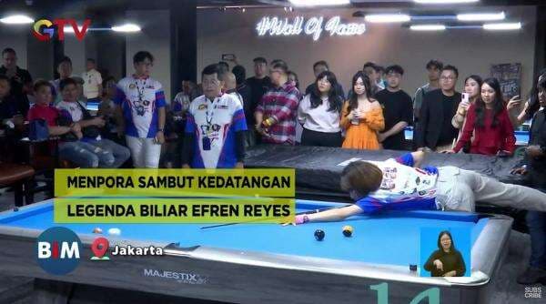 Legenda Biliar Dunia Efren Reyes Sambangi Jakarta, Picu Antusiasme Pencinta Biliar Tanah Air