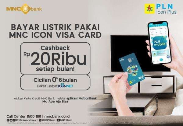 Kenalan dengan Kartu Kredit MNC Icon Visa Card, Solusi Hemat Pembayaran Tagihan dan Pembelian Token Listrik PLN