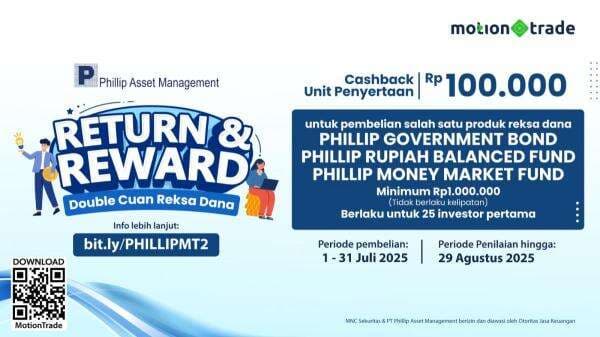 Promo Cashback Unit Penyertaan Rp100.000 dari Phillip Asset Management di MotionTrade