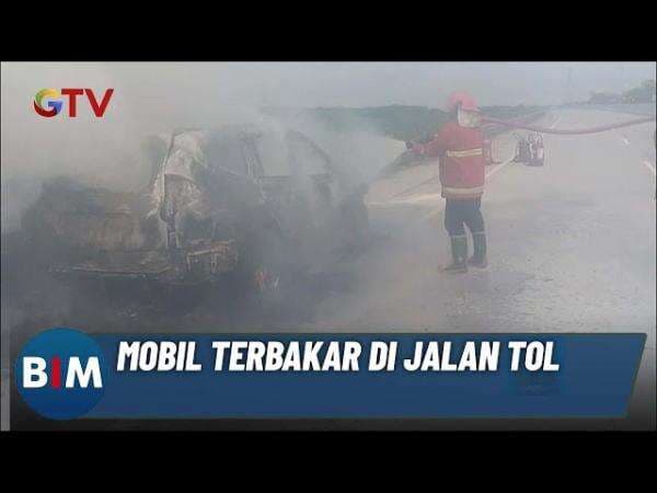 Mobil Terbakar di Tol Pekanbaru-Bangkinang, Polisi Selidiki Penyebabnya