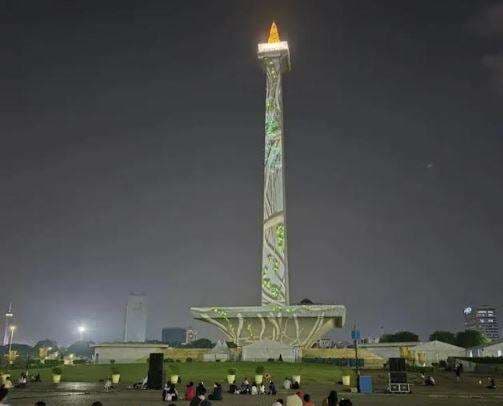 Libur Panjang, Monas Siap Hibur Pengunjung dengan Video Mapping dan Air Mancur Menari 27-28 Juni