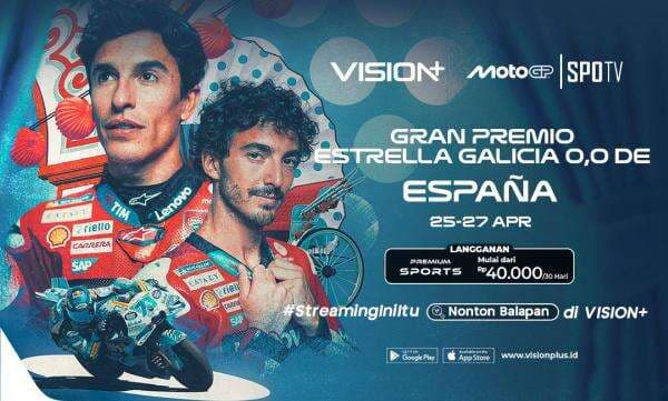 Jadwal dan Link Live Streaming MotoGP Spanyol 2025 di Vision+, Klik di Sini!