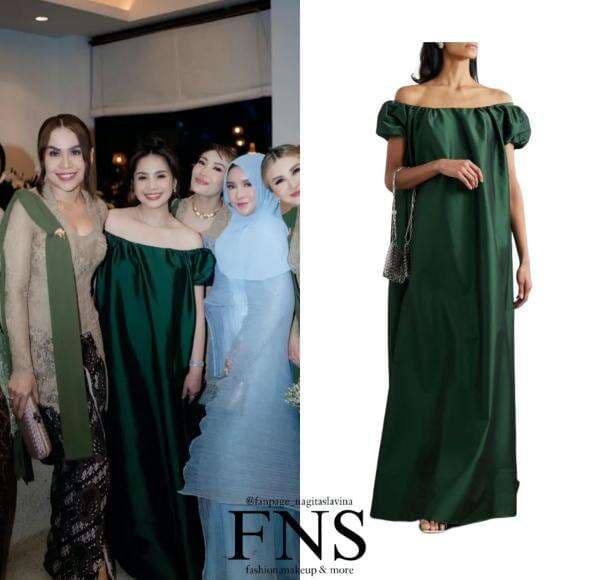 Nagita Slavina Pakai Dress Seharga Motor saat Kondangan Luna Maya dan Maxime Bouttier