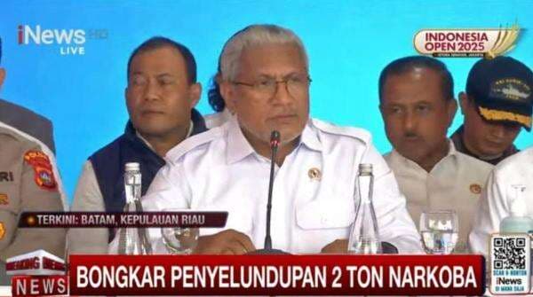 Bongkar Sindikat Penyelundupan 2 Ton Sabu, BNN Tangkap 4 WNI dan 2 Warga Thailand