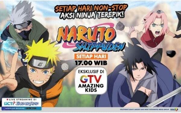 Good News Buat Para Navers, Naruto Shippuden Bisa Ditonton Setiap Hari di GTV!
