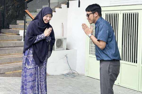 Natasha Rizky dan Desta Mahendra Lebaran Bareng, Pose Fotonya Jadi Sorotan!