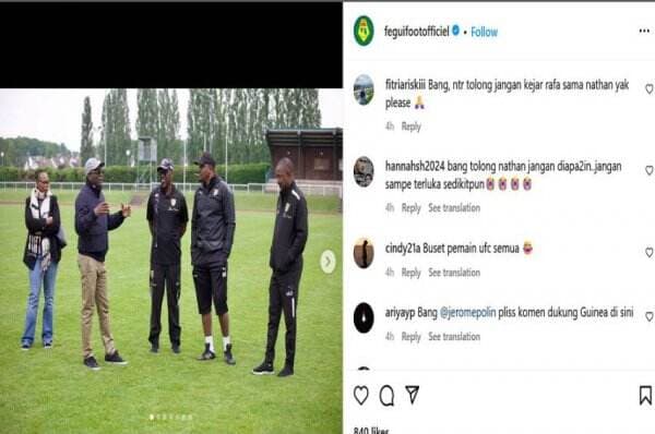 Netizen Indonesia Serbu Instagram Federasi Sepak Bola Guinea: Mau Pulang Sendiri Apa Dipulangin?