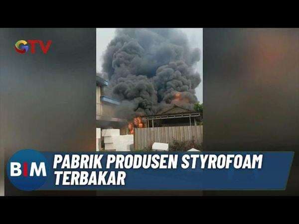 Pabrik Styrofoam di Cikupa Ludes Terbakar, Kerugian Capai Miliaran Rupiah