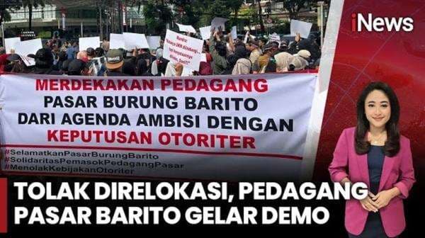 Pedagang Pasar Barito Demo Tolak Relokasi: Anakku Menjerit, Istriku Nangis!