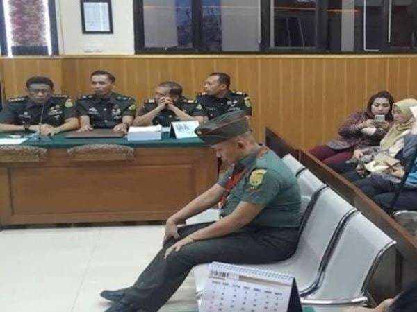 Sidang TNI Tembak Mati 3 Polisi, Ini Pengakuan Peltu Lubis Soal Ide Buka Sabung Ayam