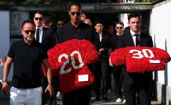 Bintang Liverpool hingga Presiden Portugal Hadiri Pemakaman Diogo Jota, Virgil van Dijk Jadi Sorotan