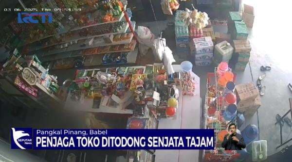 Perampok Nekat di Siang Bolong, Ancam Penjaga Toko dengan Senjata Tajam