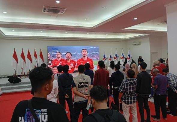 Perindo Gelar Nobar di DPP Menteng, Ratusan Orang Antusias