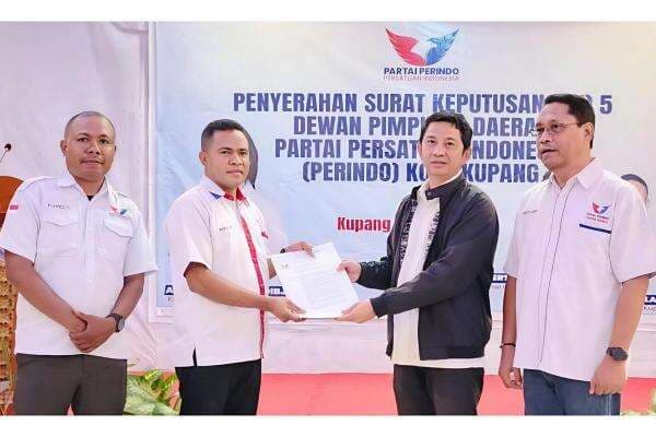 Otniel Benyamin Selan Pimpin Partai Perindo Kota Kupang, Siap Perjuangkan Aspirasi Rakyat!