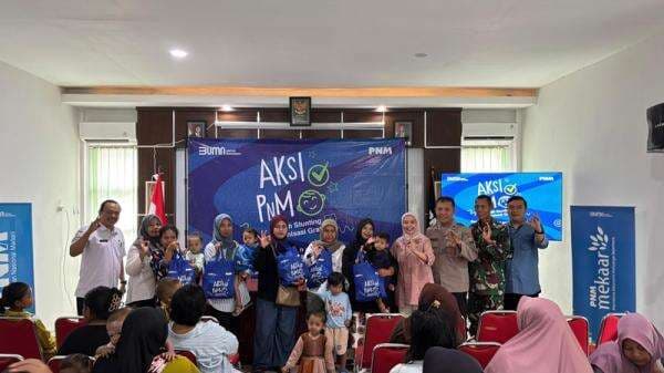 Aksi Nyata PNM Banyuwangi Cegah Stunting dan Peduli Gizi di 8 Lokasi