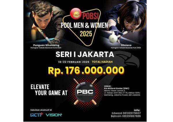 Seru! POBSI Gelar Turnamen Play Like Pro, Pebiliar Profesional dan Selebritis Saling Sikut