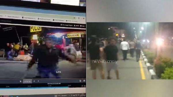 Mencekam! Terekam Video Mako Polres Tarakan Diduga Diserang Sekelompok Oknum TNI