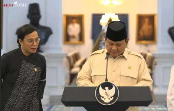 Prabowo Hampir Lupa Umumkan Tukin Cair 100, Langsung Diingatkan Sri Mulyani