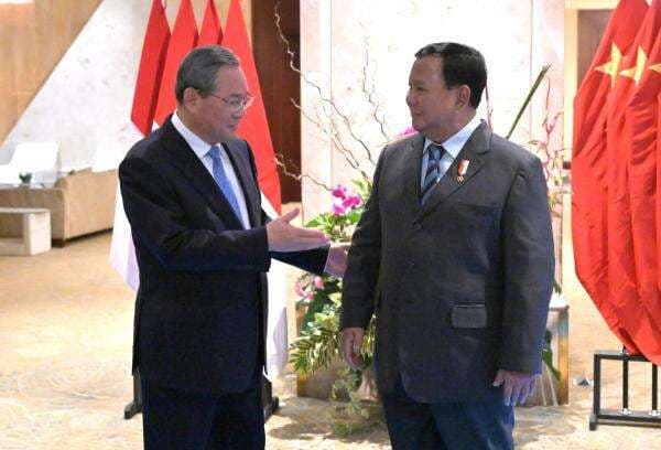 Prabowo Gelar Pertemuan Bilateral dengan PM China di Istana Merdeka Pagi Ini