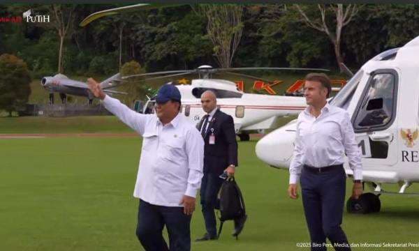 Prabowo dan Macron Tiba di Akmil Magelang