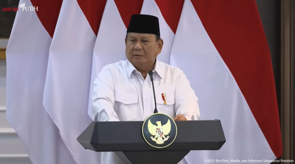 Prabowo: Saya Lihat yang Stres Harga Saham Turun Hanya Beberapa Orang
