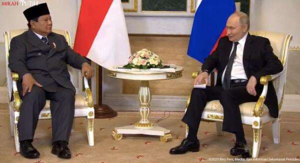 Prabowo ke Putin: Terima Kasih Dukung RI Jadi Anggota Penuh BRICS 