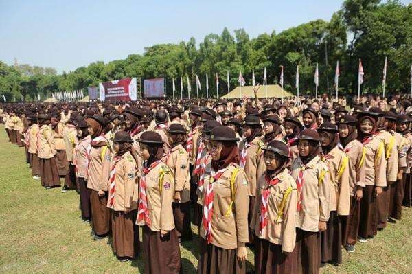 Susunan Upacara Hari Pramuka 2025: Tata Cara, Teks Dasa Darma dan Hymne Pramuka