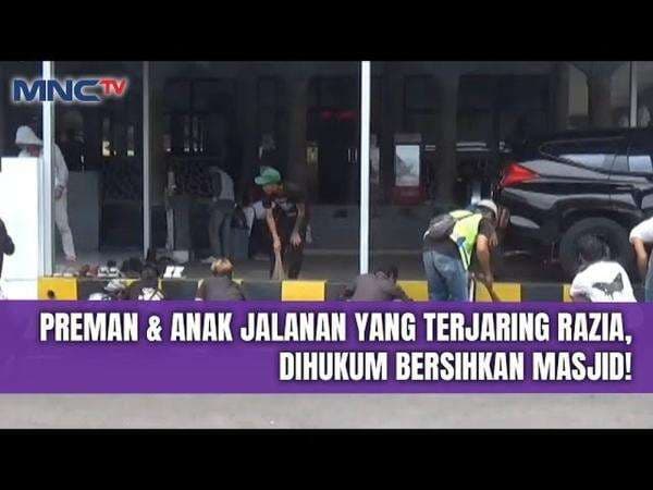 Puluhan Preman di Cianjur Terjaring Razia, Dikenai Sanksi Sosial Bersihkan Masjid