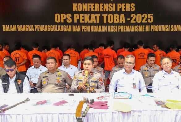 Polisi Tangkap 1.130 Preman Berkedok Ormas dan Pelaku Pungli di Sumut