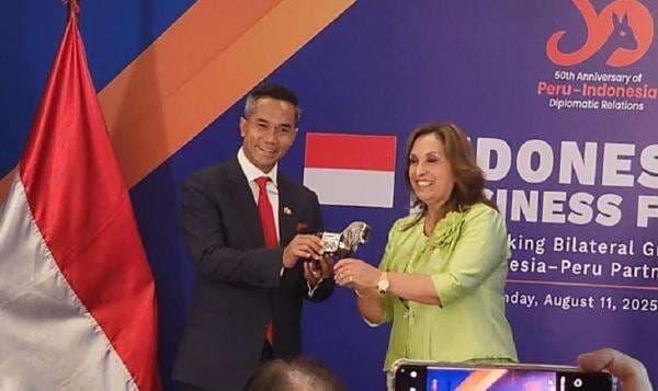 Presiden Peru Dina Boluarte Ajak Pengusaha RI Investasi di Sektor Infrastruktur hingga Energi