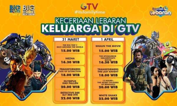 Its Family Time! Sambil Kumpul Keluarga, Lebaran Ini Makin Berwarna Bareng Deretan Film Seru di GTV Seharian