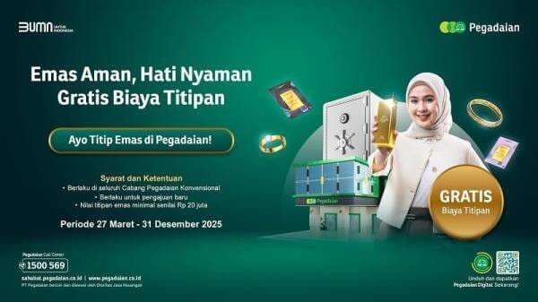 Borong Emas Aman dan Nyaman dengan Layanan Titipan Emas Pegadaian, Gratis! Borong Emas Aman dan Nyaman dengan Layanan Titipan Emas Pegadaian, Gratis!