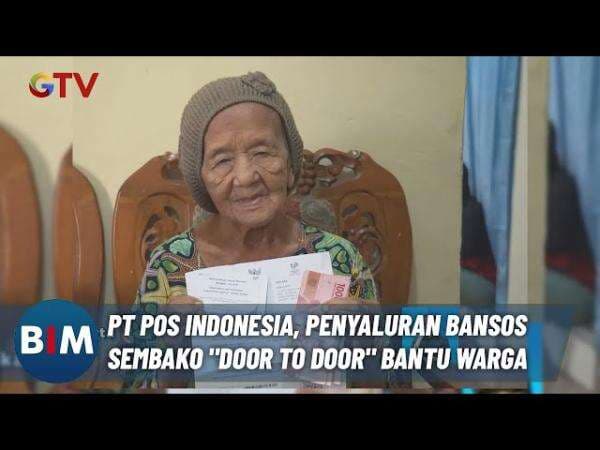 Pos Indonesia Salurkan Bansos Sembako dan PKH Secara Door to Door di Kebayoran Lama
